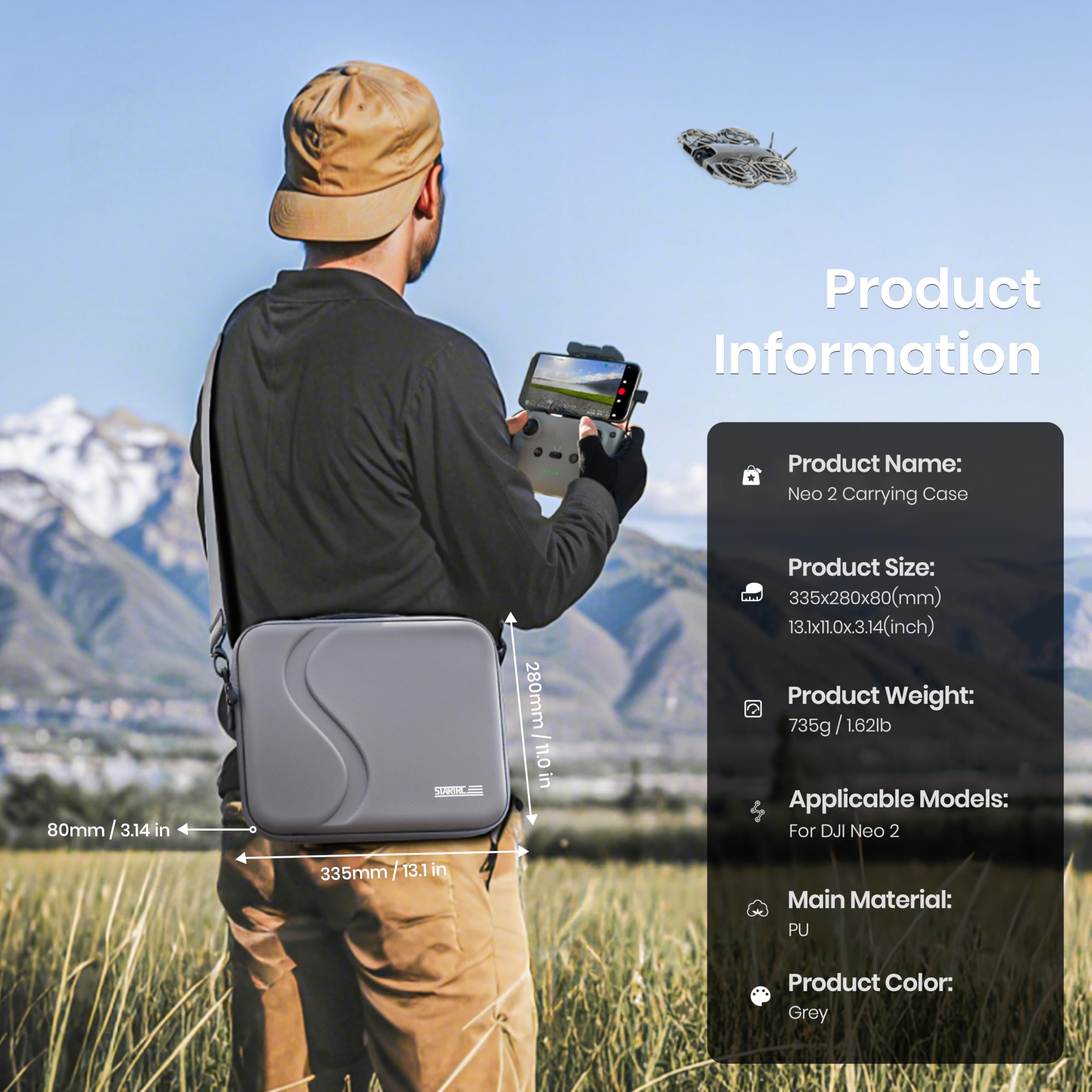 Rc Helicopter Bag - DJI Neo 2 액세서리용 휴대용 케이스